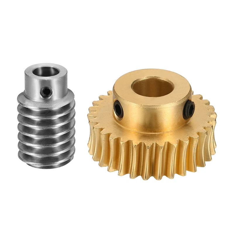 Worm Gear Set 1 Module 30:1 Reduction Rate(Gear-10mm Bore, Rod 8mm Bore)