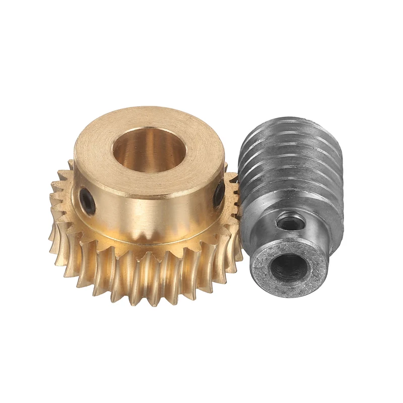 Worm Gear Set 1 Module 30:1 Reduction Rate(Gear-12mm Bore, Rod 6mm Bore)