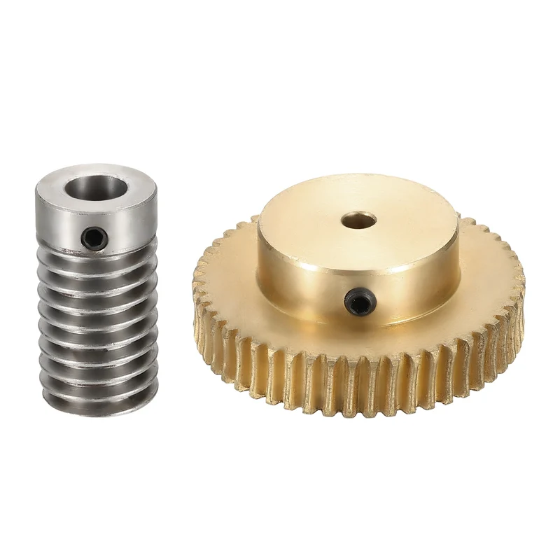 Worm Gear Set 0.8 Module 1:50 Reduction Rate(Gear-4mm Bore, Rod 8mm Bore)