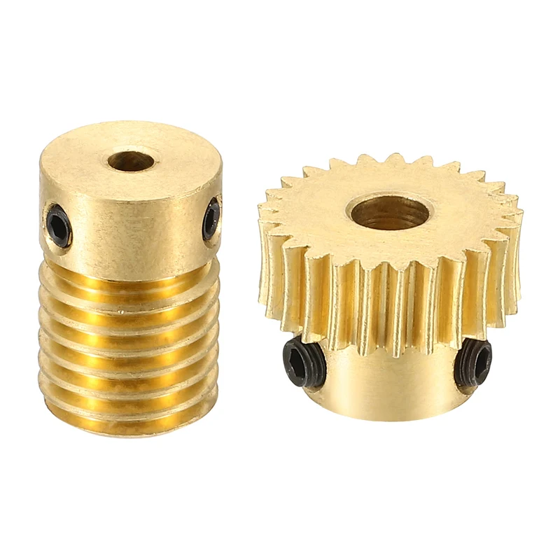 Worm Gear Set 0.5 Module 1:25 Reduction Rate(Gear-4mm Bore, Rod 3mm Bore)