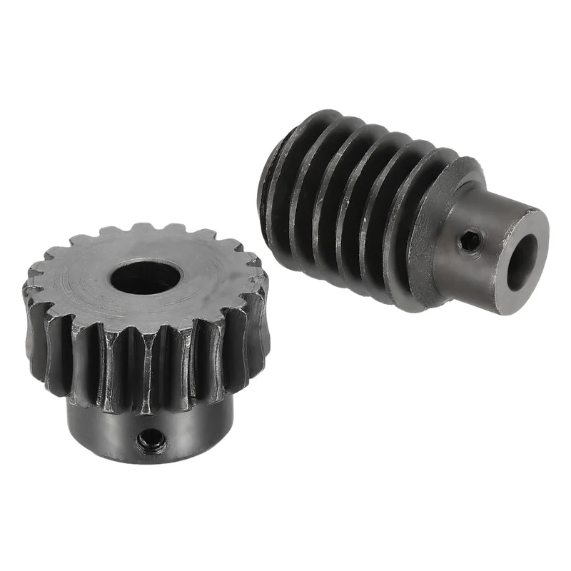 Worm Gear Set 1.25 Module 1:20 Reduction Rate Gear-8mm ID 28mm OD, Rod 8mm Bore
