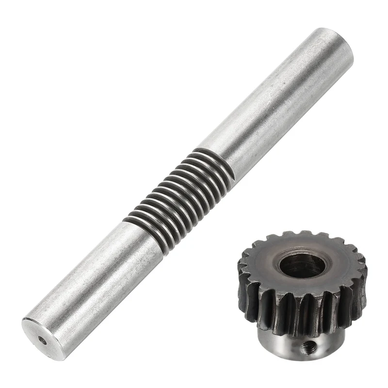 Worm Gear Set 1.25 Module 1:20 Reduction Rate Gear-10mm Bore, Rod 24mm OD