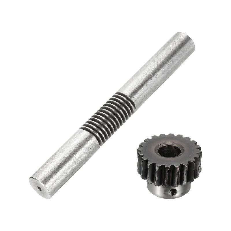 Worm Gear Set 1.25 Module 1:20 Reduction Rate Gear-10mm Bore, Rod 24mm OD