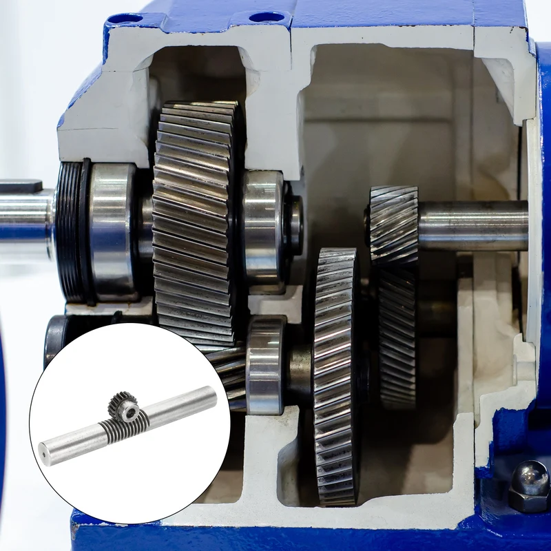 Worm Gear Set 1.25 Module 1:20 Reduction Rate Gear-10mm Bore, Rod 24mm OD