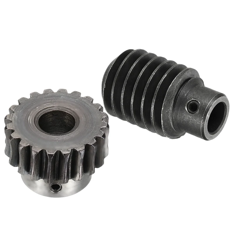 Worm Gear Set 1.25 Module 1:20 Reduction Rate Gear 10mm ID 28mm OD Rod 10mm Bore