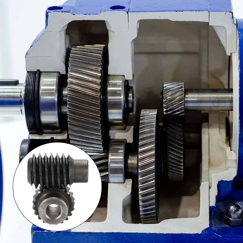 Worm Gear Set 1.25 Module 1:20 Reduction Rate Gear 10mm ID 28mm OD Rod 10mm Bore