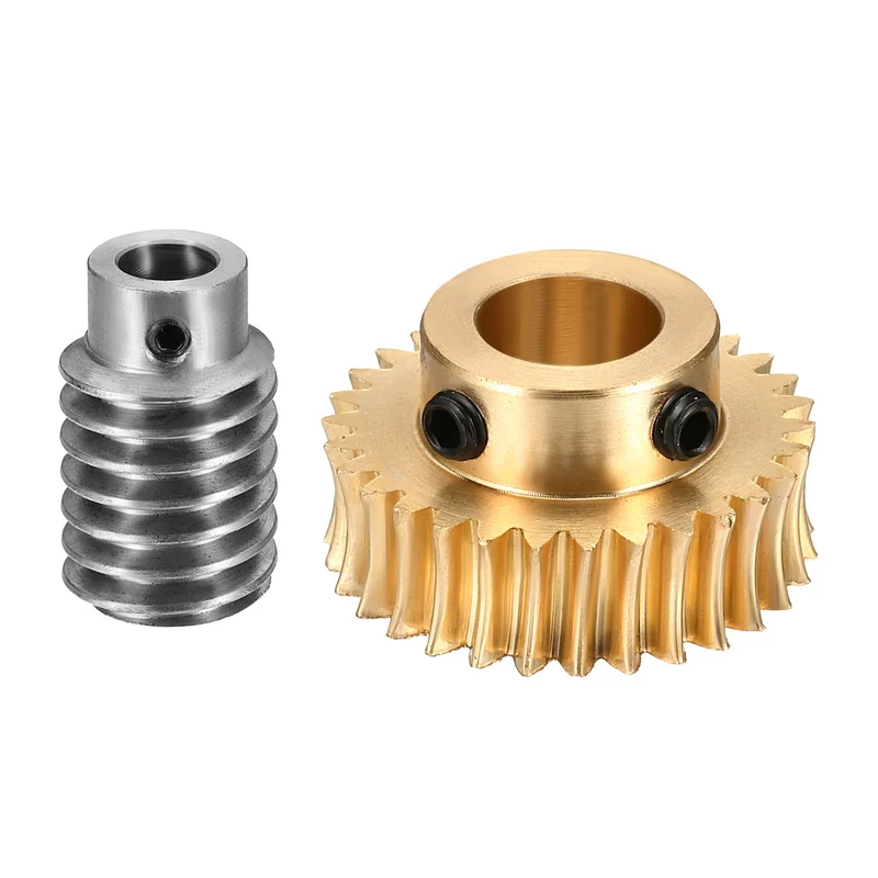 Worm Gear Set 1 Module 30:1 Reduction Rate(Gear-12mm Bore, Rod 8mm Bore)