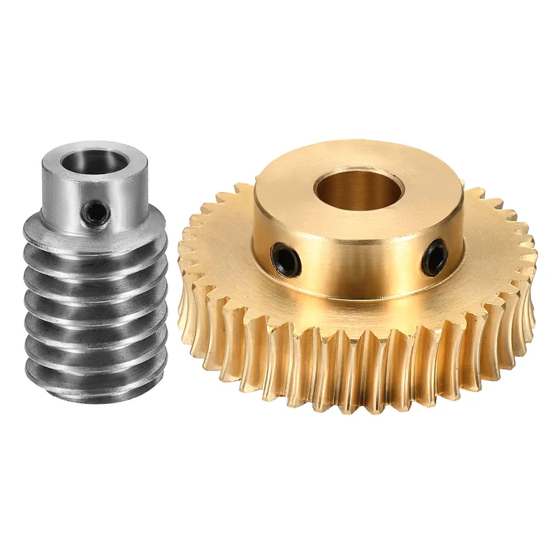 Worm Gear Set 1 Module 40:1 Reduction Rate(Gear-10mm Bore, Rod 8mm Bore)