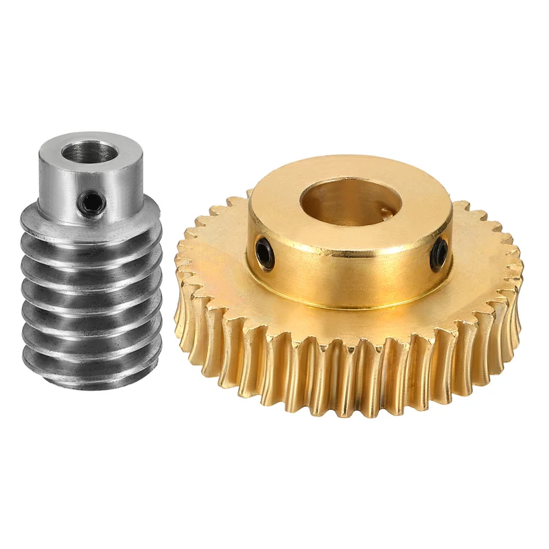Worm Gear Set 1 Module 40:1 Reduction Rate(Gear-12mm Bore, Rod 5mm Bore)
