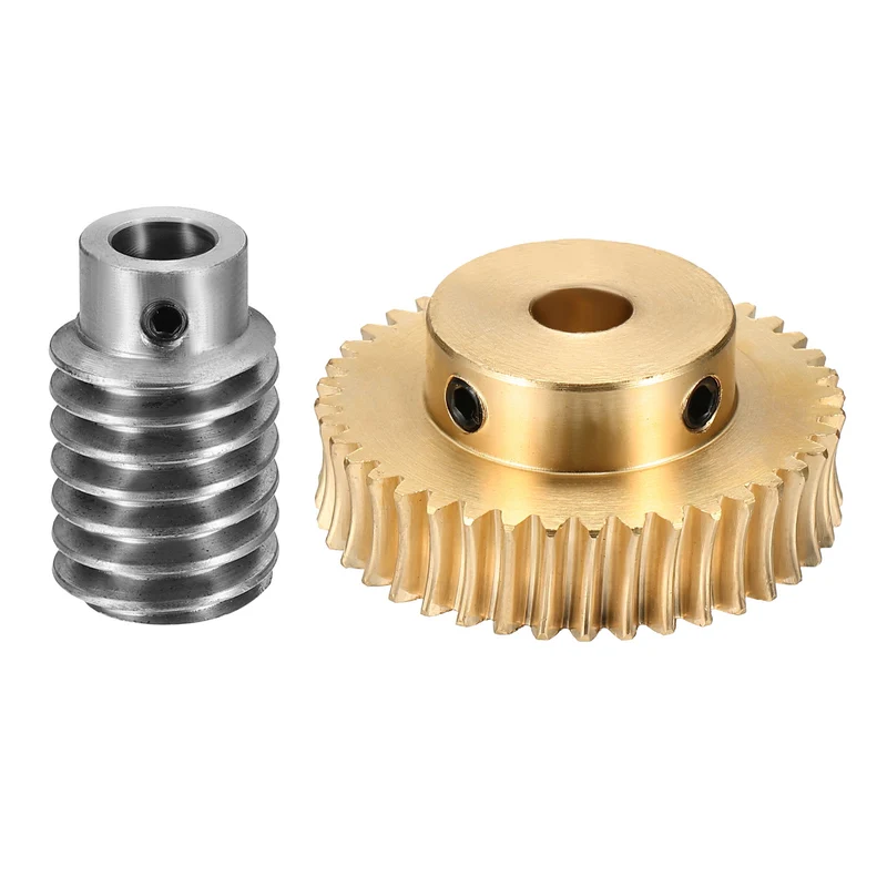 Worm Gear Set 1 Module 40:1 Reduction Rate(Gear-8mm Bore, Rod 8mm Bore)