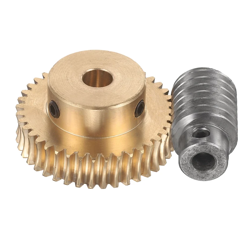 Worm Gear Set 1 Module 40:1 Reduction Rate(Gear-8mm Bore, Rod 6mm Bore)