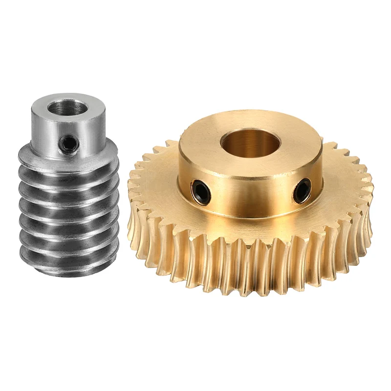 Worm Gear Set 1 Module 40:1 Reduction Rate(Gear-10mm Bore, Rod 5mm Bore)