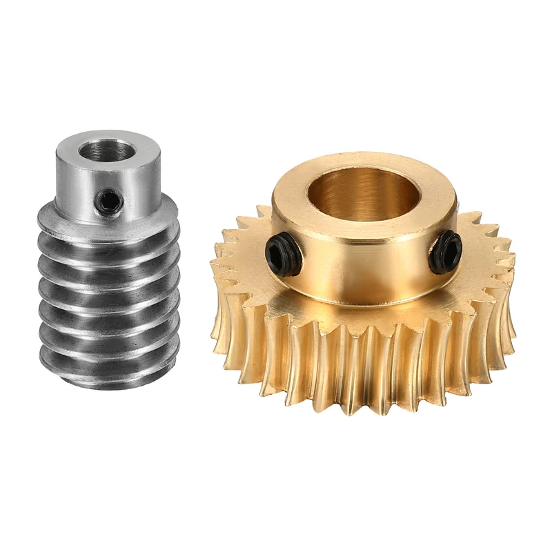 Worm Gear Set 1 Module 30:1 Reduction Rate(Gear-12mm Bore, Rod 5mm Bore)