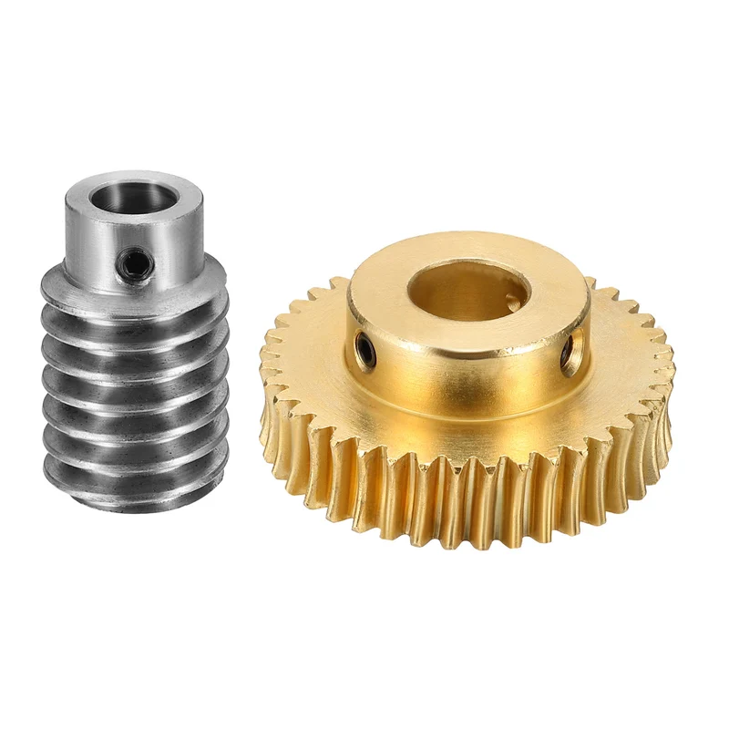 Worm Gear Set 1 Module 40:1 Reduction Rate(Gear-12mm Bore, Rod 8mm Bore)