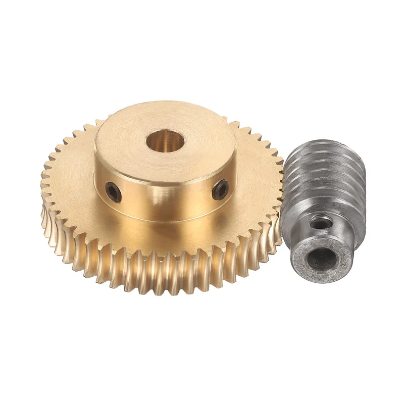 Worm Gear Set 1 Module 50:1 Reduction Rate(Gear-8mm Bore, Rod 6mm Bore)