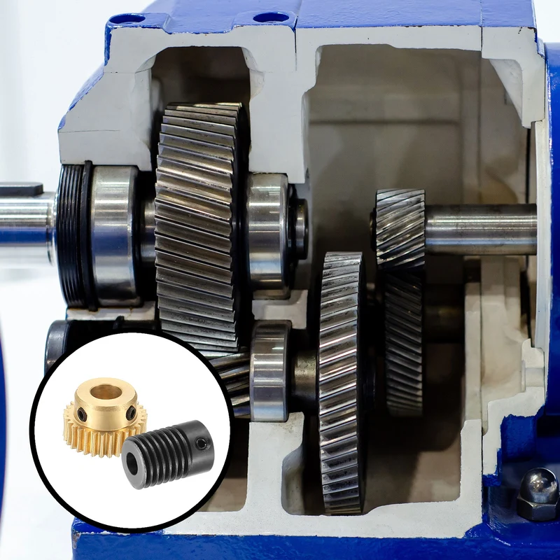 Worm Gear Set 0.5 Module 1:30 Reduction Rate(Gear-6mm Bore, Rod 5mm Bore)