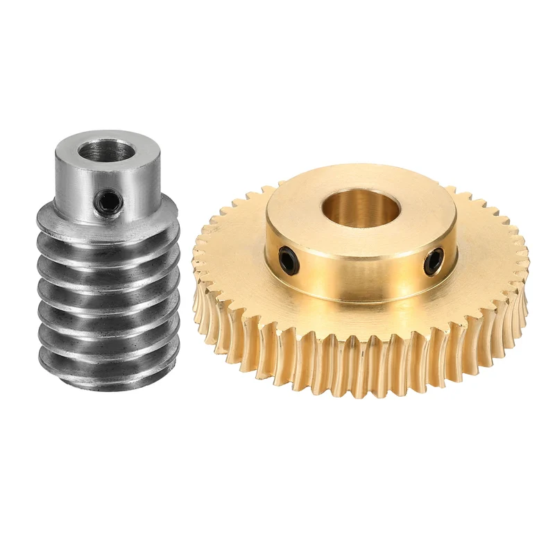 Worm Gear Set 1 Module 50:1 Reduction Rate(Gear-12mm Bore, Rod 5mm Bore)