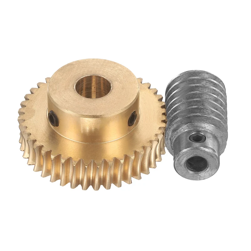 Worm Gear Set 1 Module 40:1 Reduction Rate(Gear-12mm Bore, Rod 6mm Bore)