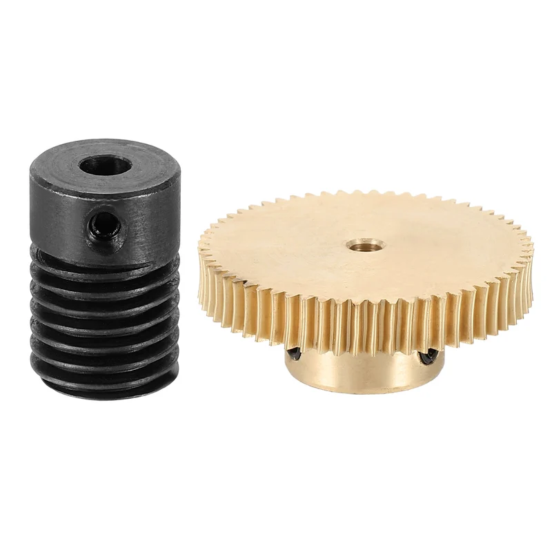 Worm Gear Set 0.5 Module 60:1 Reduction Rate(Gear-3mm Bore, Rod 4mm Bore)