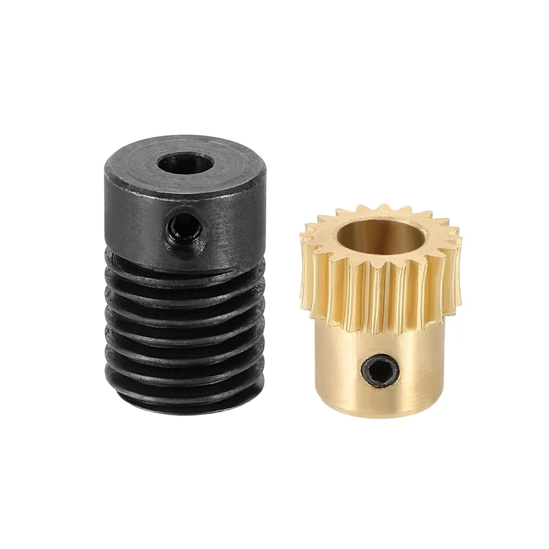 Worm Gear Set 0.5 Module 20:1 Reduction Rate(Gear-6mm Bore, Rod 4mm Bore)