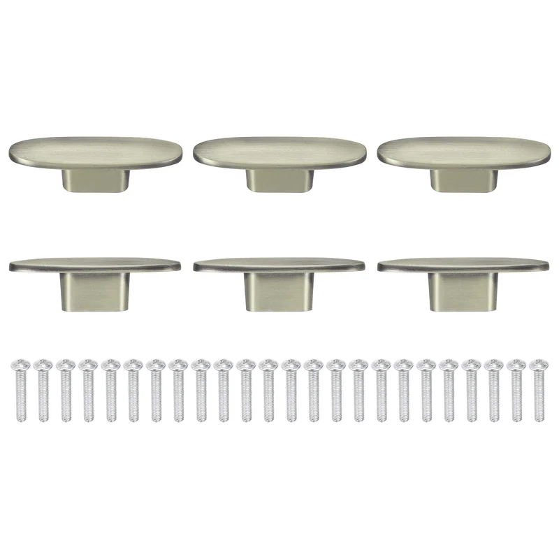 6Pcs Drawer Knobs, 2.2" Length Drawer Pulls Bar Modern Handle, Bronze