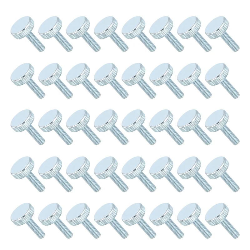 40 PCS M5x18mm Flat Knurled Head Thumb Screws for Household Appliances