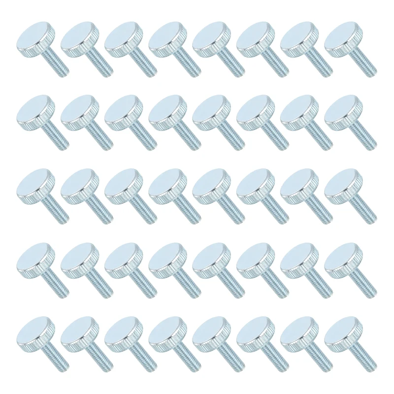 40 PCS M5x16mm Flat Knurled Head Thumb Screws for Household Appliances