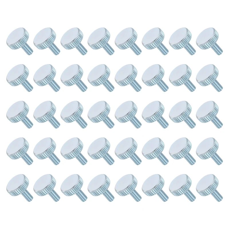 40 PCS M5x14mm Flat Knurled Head Thumb Screws for Household Appliances
