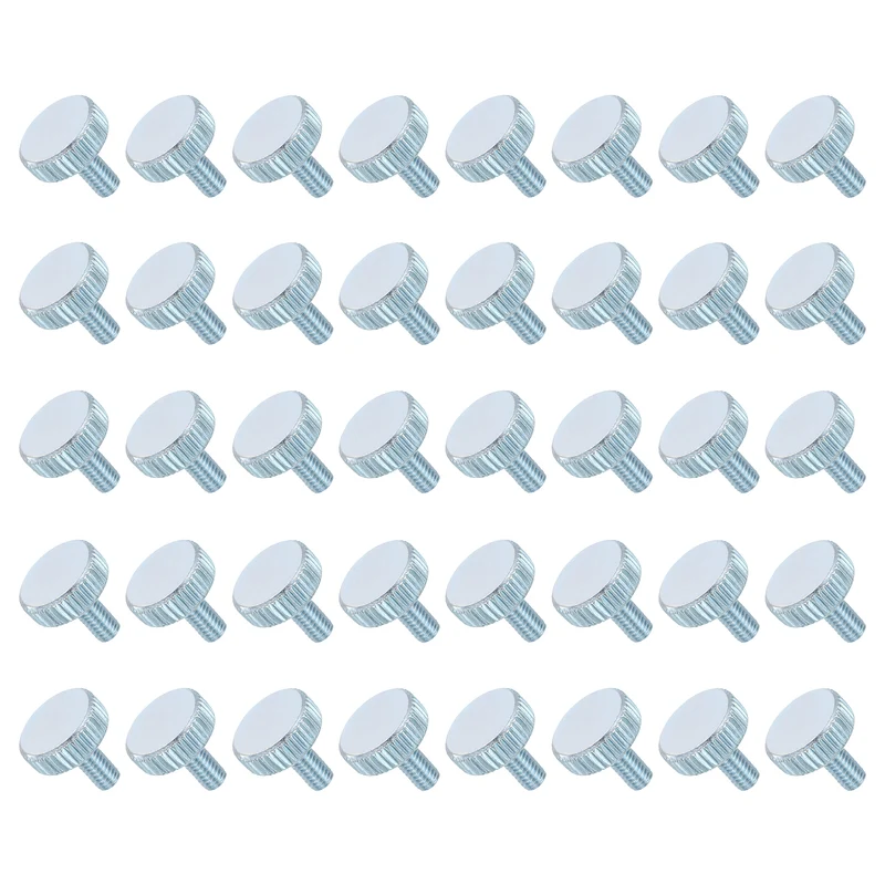 40 PCS M5x12mm Flat Knurled Head Thumb Screws for Household Appliances
