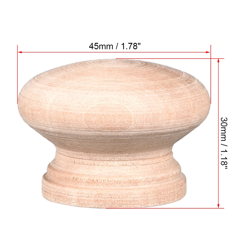 Round Pull Knob Handle 45mm Dia Traditional Cabinet Furniture Kitchen Drawer 15pcs