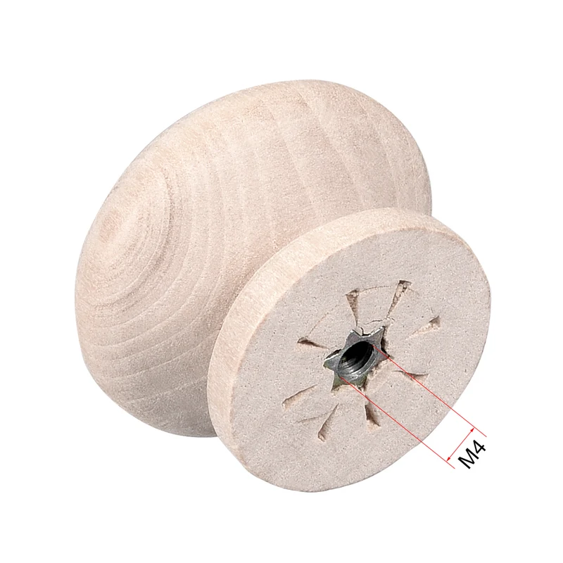 Round Pull Knob Handle 33mm Dia Traditional Cabinet Furniture Drawer 15pcs