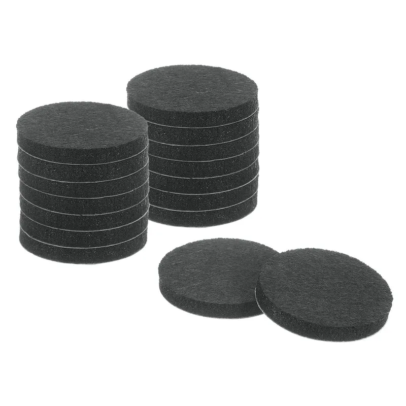 16Pcs Furniture Sliders 1.5" - Self Adhesive Felt Furniture Pads (Black)
