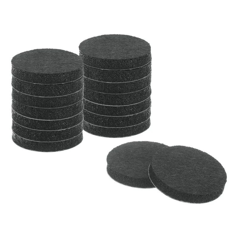 16Pcs Furniture Sliders 1.25" Self Adhesive Felt Furniture Pads Black