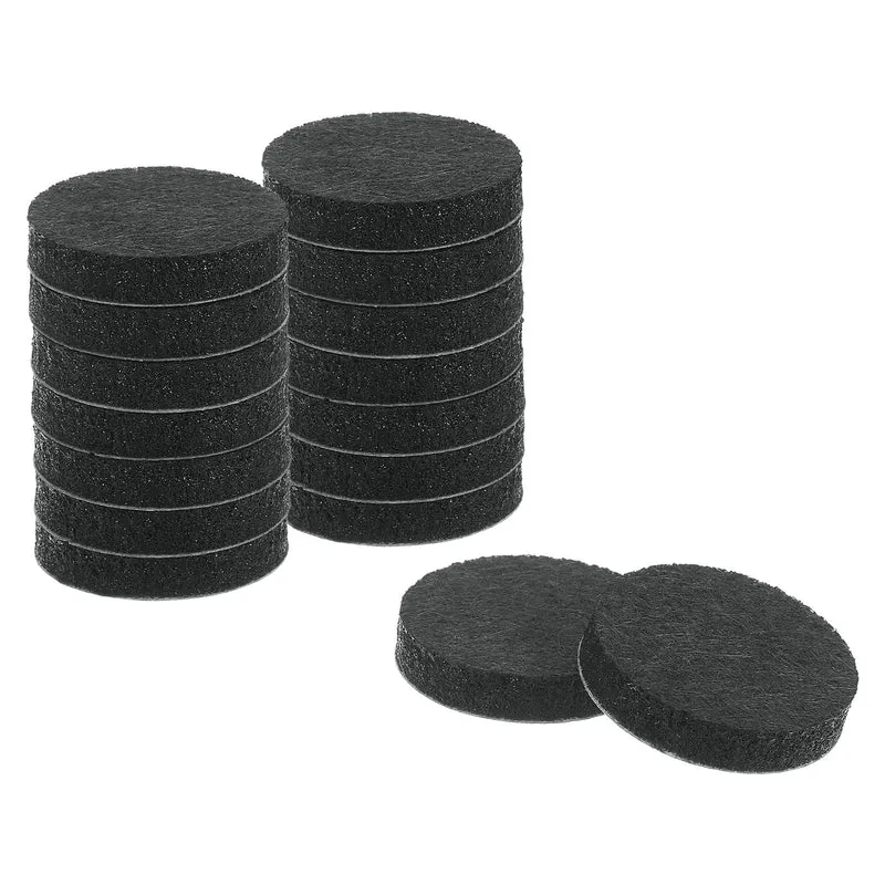 Furniture Sliders, 16Pcs 1" - Self Adhesive Felt Furniture Pads (Black)