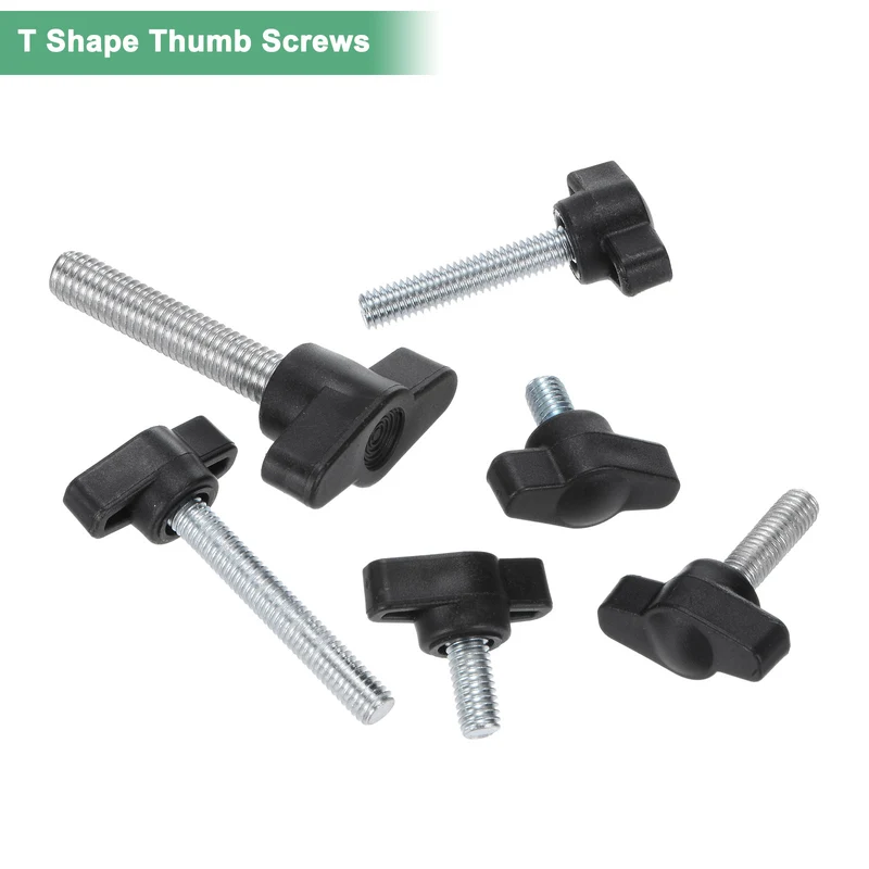 20-Pack Thumb Screws, M6x16mm Tee Wing Knobs, 304 Stainless Steel T Handles Knob