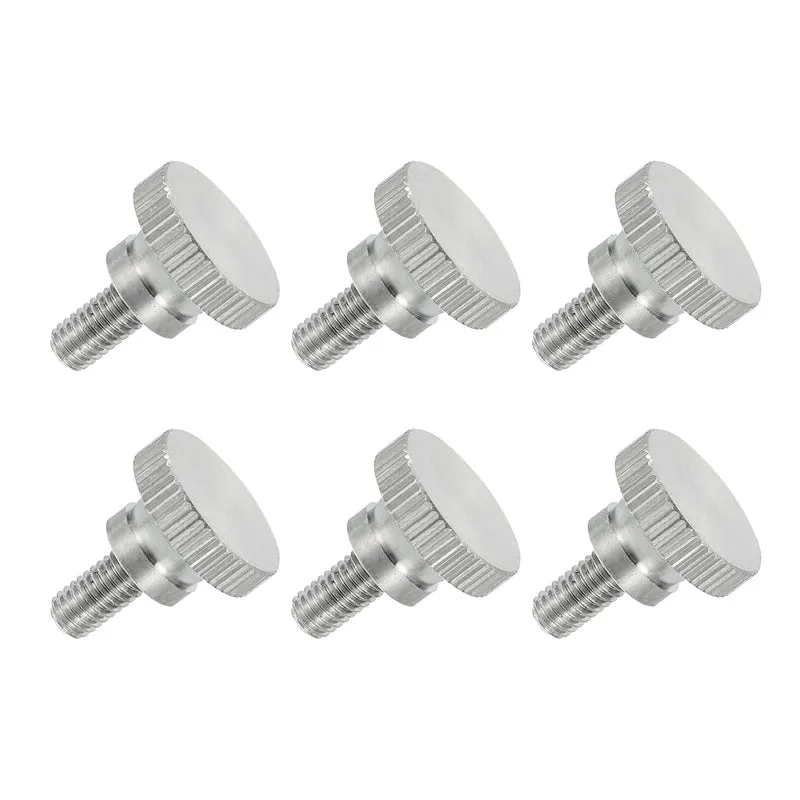 6PCS M5 x 10mm Flat Knurled Head Thumb Screws for Household Appliances