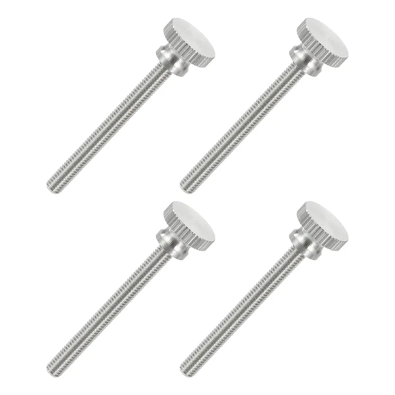 4PCS M4 x 40mm Flat Knurled Head Thumb Screws for Household Appliances