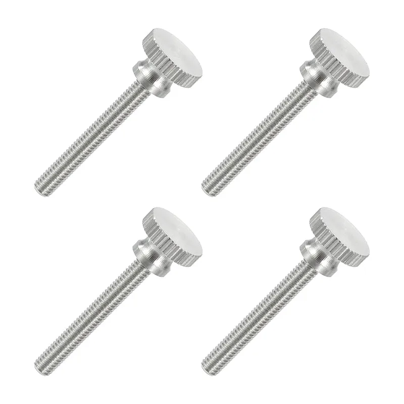 4PCS M4 x 30mm Flat Knurled Head Thumb Screws for Household Appliances