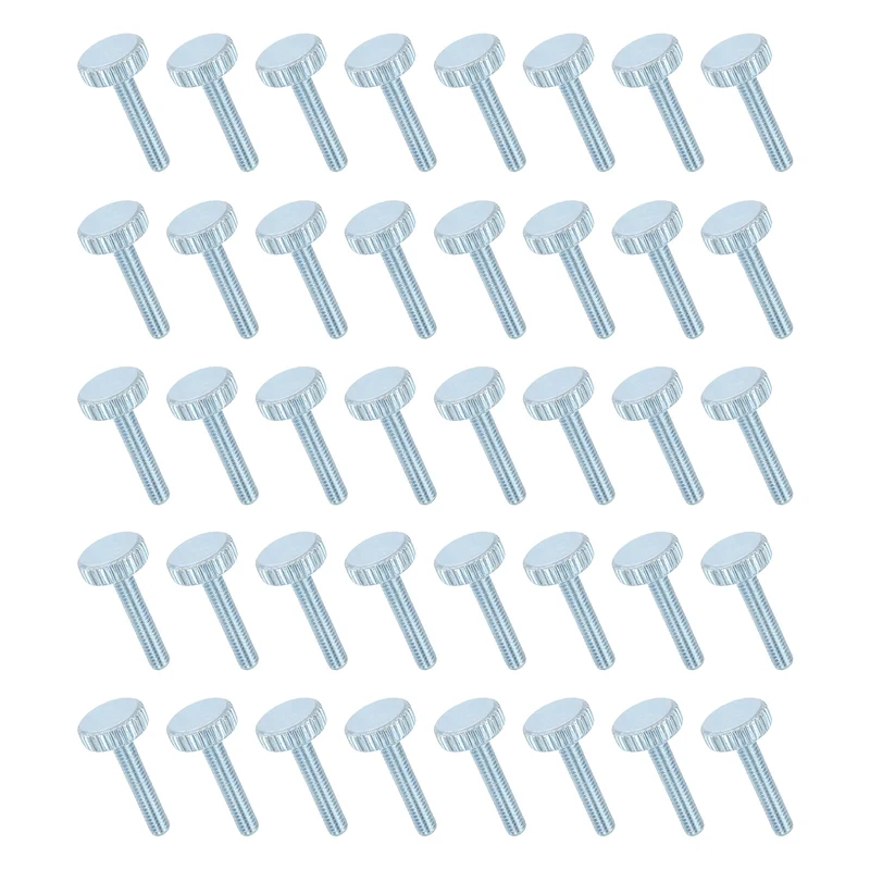 40 PCS M4x20mm Flat Knurled Head Thumb Screws for Household Appliances