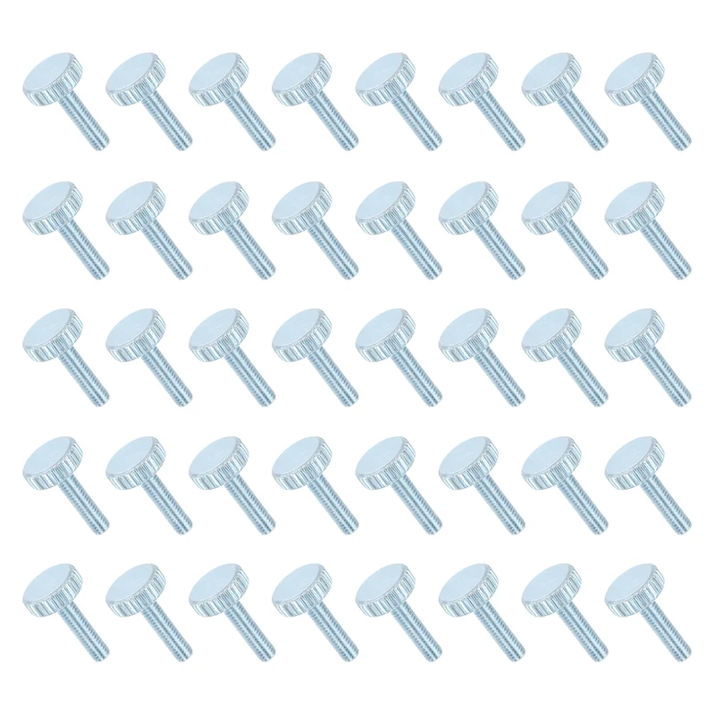 40Pcs M4x16mm Flat Knurled Head Thumb Screws for Household Appliances