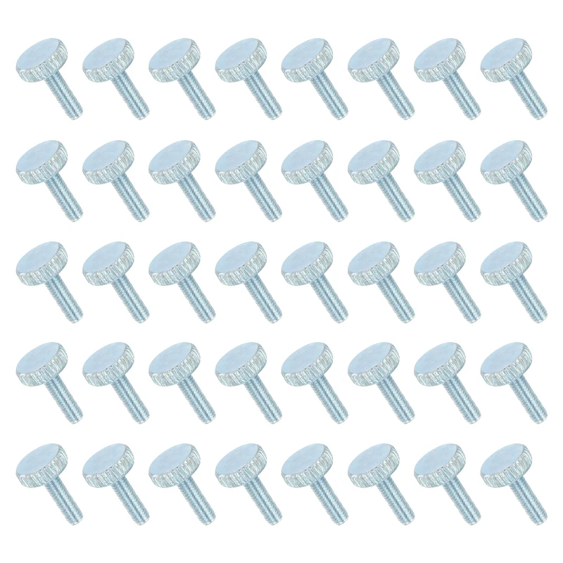 40 PCS M4x14mm Flat Knurled Head Thumb Screws for Household Appliances