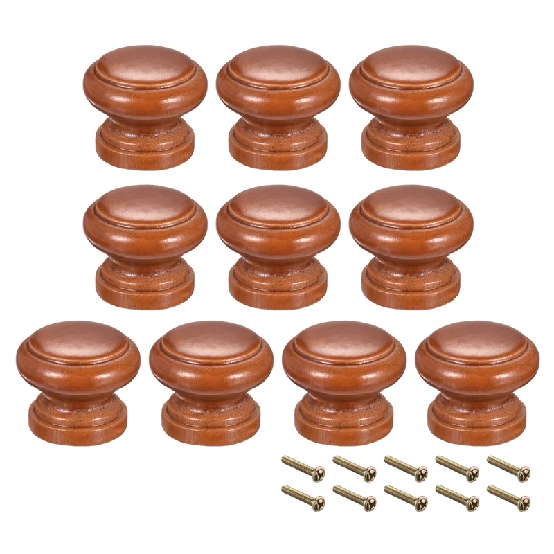 Round Pull Knob Handle 28mm Dia Cabinet Furniture Bedroom Kitchen Drawer 10pack