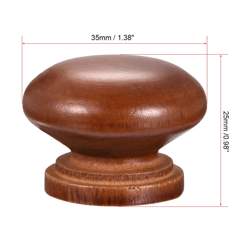 Round Pull Knob Handle 35mm Dia Cabinet Bedroom Kitchen Drawer 15pcs