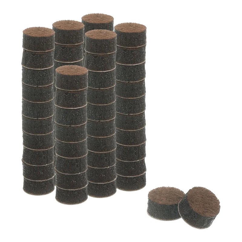 Furniture Sliders, 60Pcs 0.375" - Self Adhesive Felt Furniture Pads (Brown)