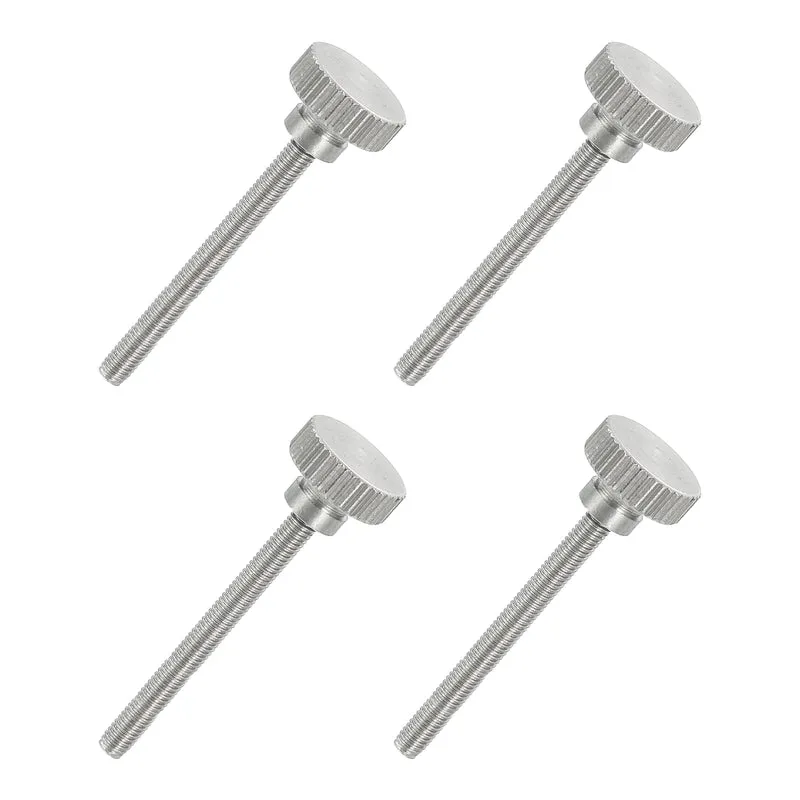 4 PCS M3 x 30mm Flat Knurled Head Thumb Screws for Household Appliances