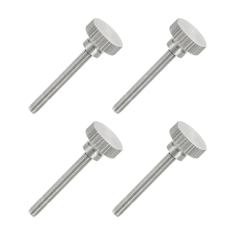 4PCS M3 x 25mm Flat Knurled Head Thumb Screws for Household Appliances