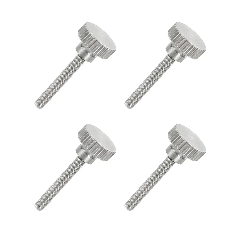4Pcs M3 x 20mm Flat Knurled Head Thumb Screws for Household Appliances