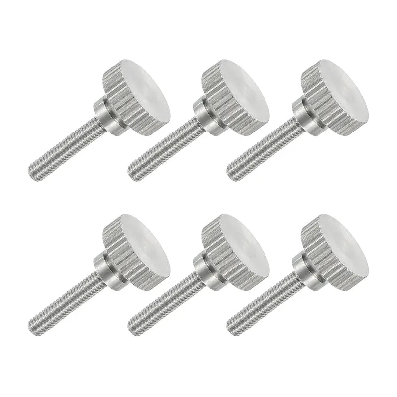 6 PCS M3 x 16mm Flat Knurled Head Thumb Screws for Household Appliances