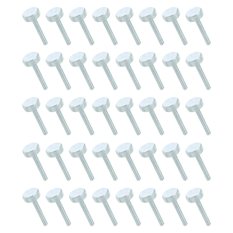 40 PCS M3x20mm Flat Knurled Head Thumb Screws for Household Appliances