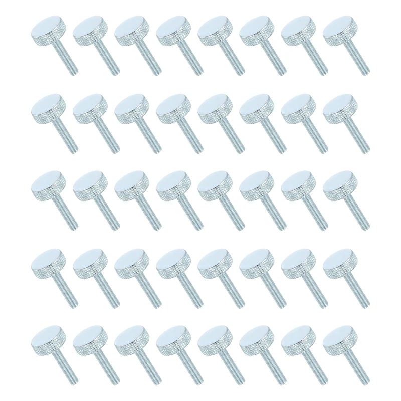 40 PCS M3x14mm Flat Knurled Head Thumb Screws for Household Appliances